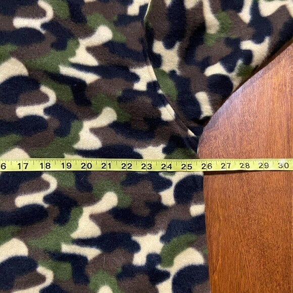 US Military Duck Camo Full Zip Combat Polyester Fleece Sweater Men's Size XL - Picture 6 of 7